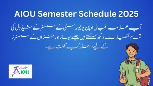 Allama Iqbal Open University Semester Schedule 2025