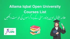 Allama Iqbal Open University Courses List