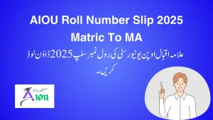 AIOU Roll No Slip 2025