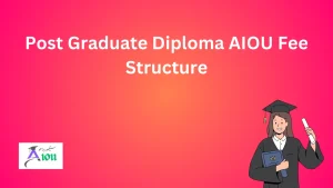Post Graduate Diploma AIOU Fee Structure