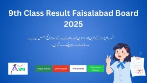 9th Class Result Faisalabad Board 2025