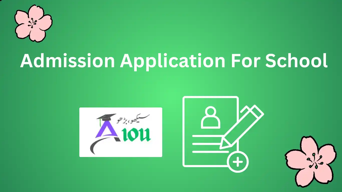Admission Application For School