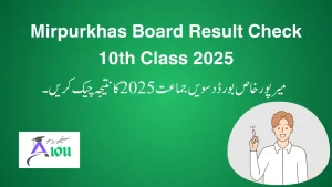 Mirpurkhas Board Result Check 10th Class 2025