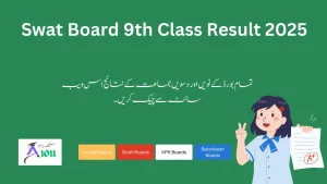 Swat Board Result 2025 class 9th