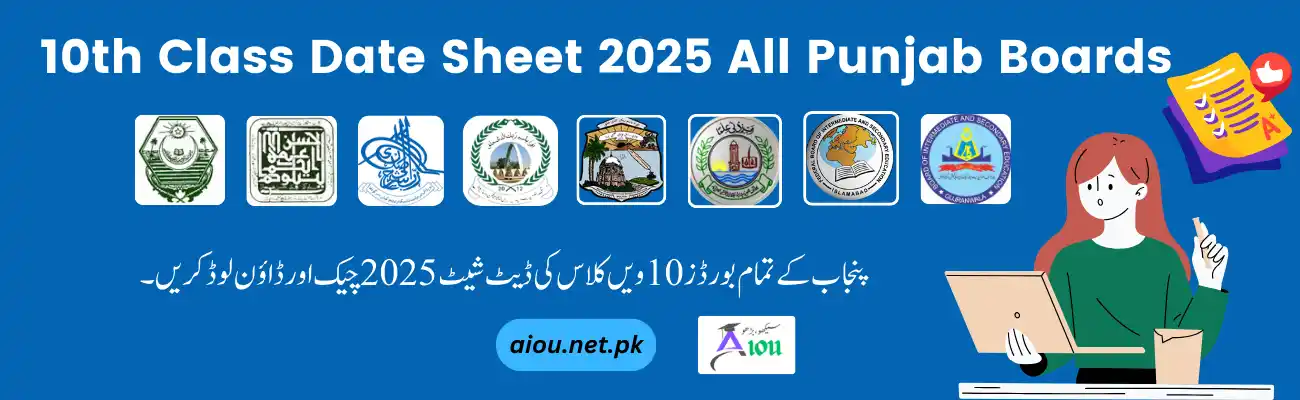 10th Class Date Sheet 2025