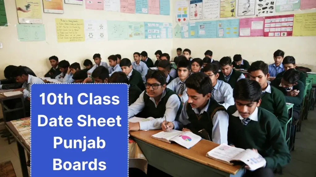 Date Sheet 10th Class 2025 Punjab Board