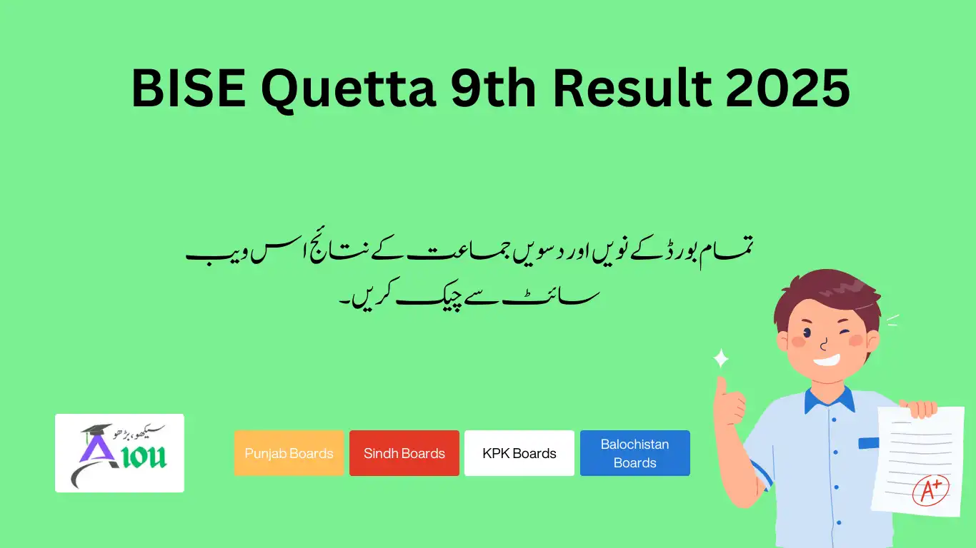BISE Quetta 9th Result 2025