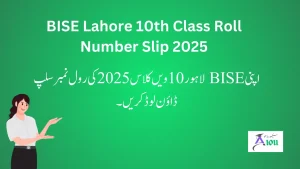 BISE Lahore 10th Class Roll Number Slip 2025
