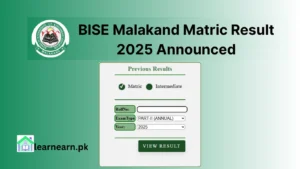 BISE Malakand Matric Result 2025 Announced