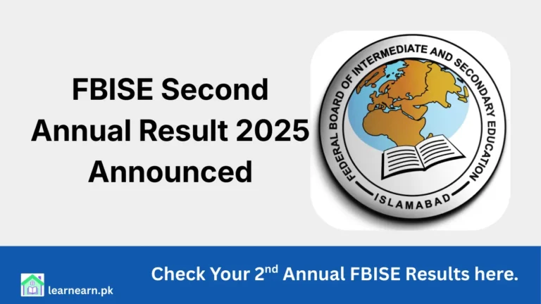 FBISE Second Annual Result 2025 Announced