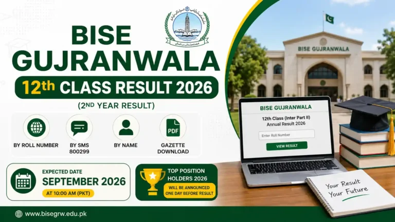 BISE Gujranwala 12th Class Result 2026