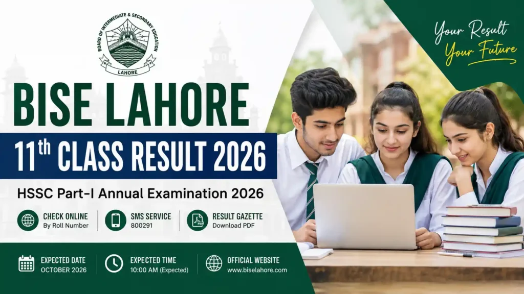 BISE Lahore 11th class result 2026