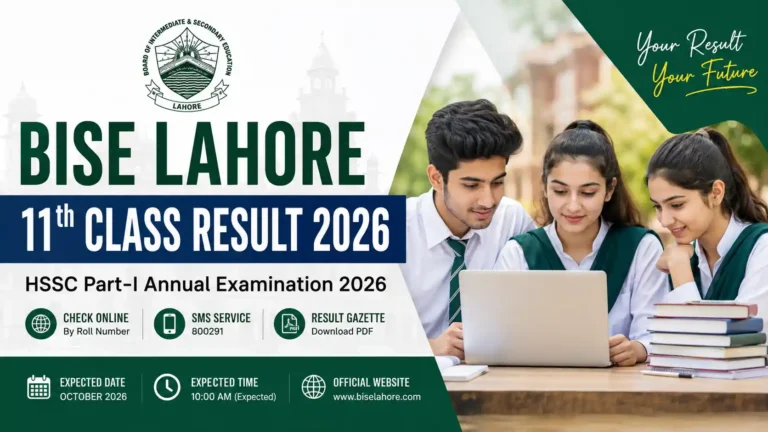 BISE Lahore 11th class result 2026